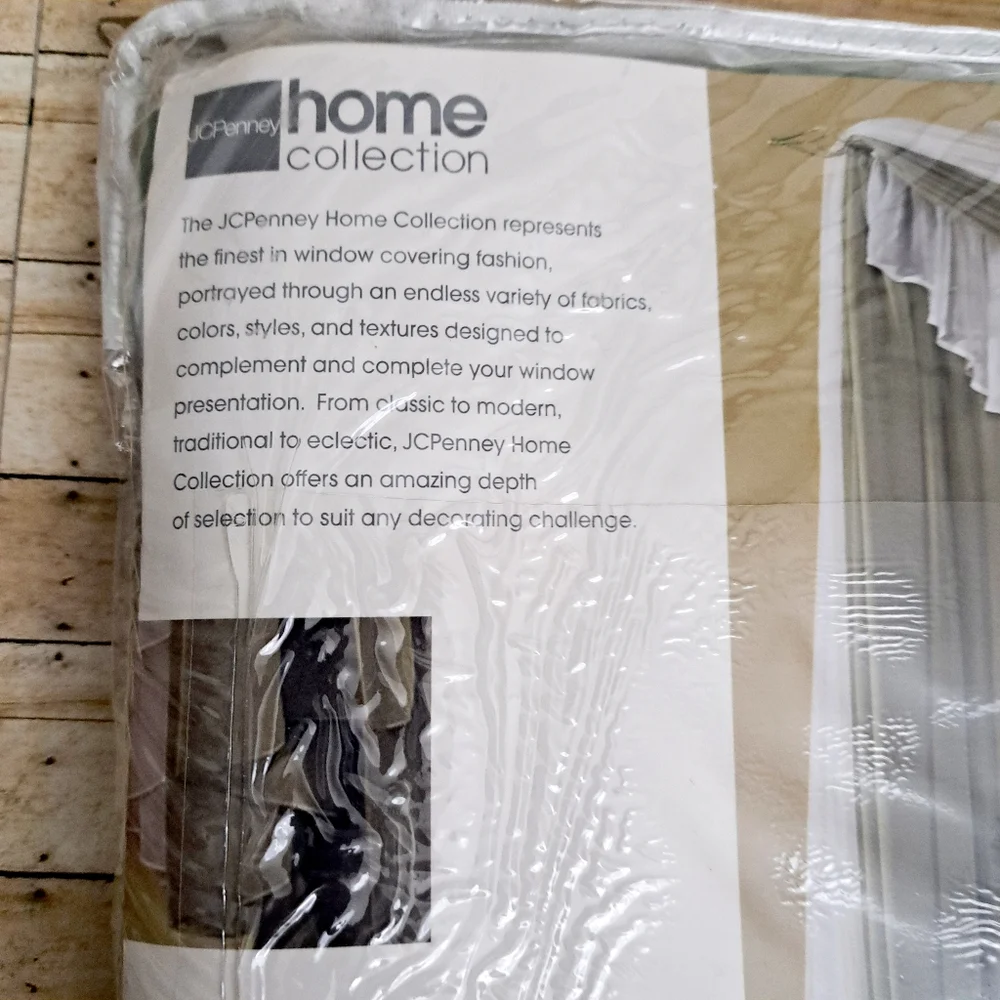 JC Penney LisetteOne Scsrf Valance Home Collection Sage 60